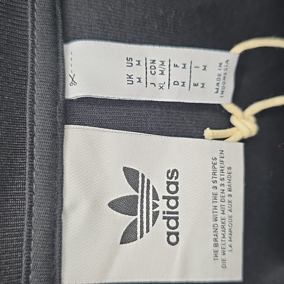 Adidas Funnelneck TT Track Tops Men's Black Sweater Size M - Picture 7 of 8